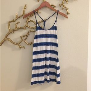 NAVY/WHITE STRIPE SUMMER TANK